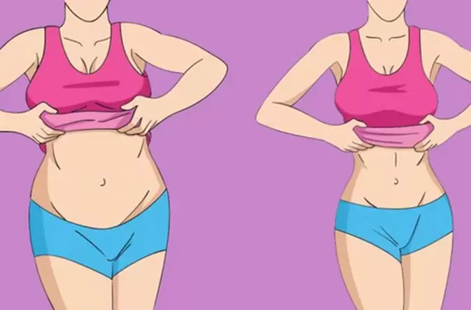 It is the result of weight loss in the Japanese diet
